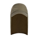 Unisex Fish Hat Sun Visor Cap Sun Protect with Ear Neck Cover (Army Green)