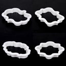 4pcs/lots of cake decorating plastic molds pastry cookie cookie cutter cake