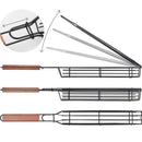 Barbecue Grill Basket Stainless Steel Nonstick Camping BBQ Kitchen Tools Newly