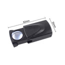 30X Pull Jewelry Magnifier Magnifying Glass Portable Loupe with LED Light