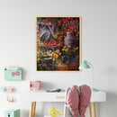 Yard Corner Oil Paint By Numbers DIY Acrylic Painting on Canvas Wall Art Pict