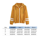 Breathable Long Sleeve Leisure Women Coats Front Zipper Sports Tops