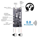 Bluetooth-compatible 5.0 Power Amplifier Audio Stereo Music Player (Black)