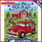 Canvas Painted Oil Paint By Numbers Red Car DIY Wall Art Modern Bedroom Decor