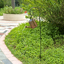 LED Solar Kettle Light Wrought Iron Hollow Flower Water Can Fairy Lamp (B) Newly