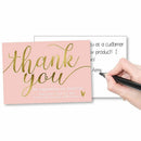 Pink Party Stand By Me Gift From Seller Thank You Card Small Business Card