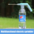 #A Multifunctional Electric Air Pressure Garden Sprinkler USB Watering Head Supp
