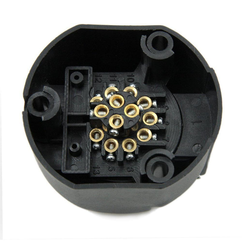Everpert 13 Pin Plastic Euro Outlet Pendant Plug Trailer Clutch Light