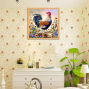 5D DIY Round Rhinestones Diamond Painting Cock Embroidery Needlework  Newly