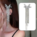 Female Elegant Butterfly Shiny Tassel Hairpin Sweet Side Hair Decors Clips E6B4