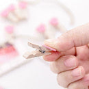 Photo Paper Clip Mini Wooden Wedding Decor Clip Crafts Pegs Love N0C9