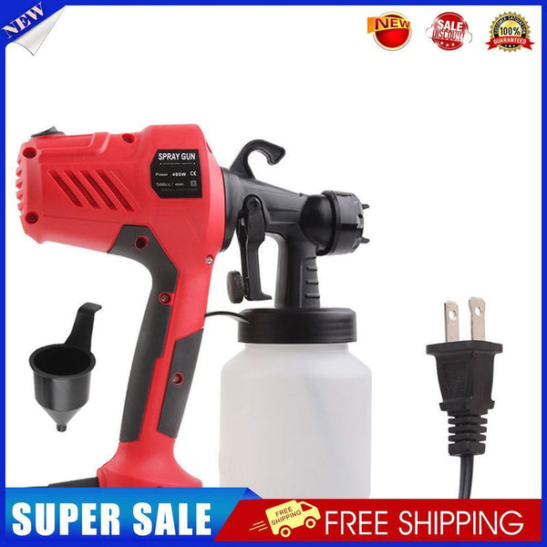 400W Plastic Electric Paint Spray Gun Latex Paint Spraying Machine (Red US)