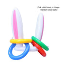 PVC Inflatable Easter Bunny Hat Ring Toss Toys Kids Game (Pink Rabbit Ear)
