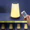 Colorful USB Charge Touch Kid Room Bedside Table Atmosphere Lamp LED Dimmable