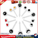 10pcs Mini Cartoon Eyes Fruit Fork Child Lunch Box Decor Dessert Toothpick Newly