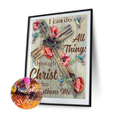 5D DIY Diamond Painting Full Square Drill Cross English