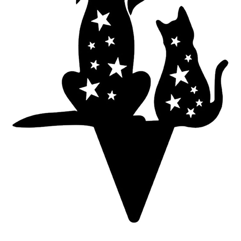 Simulation Hollow Black Cat Dogs Silhouette Courtyards Insert Card Art Ornament