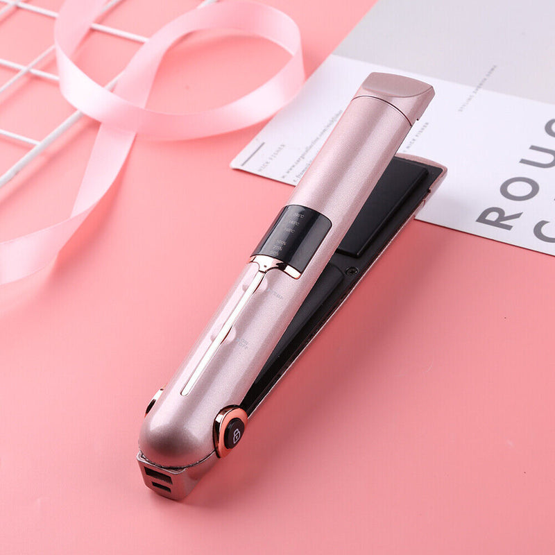 Professional Hair Straightener Cordless Curler Hair Flat Iron Hairdressing Tool
