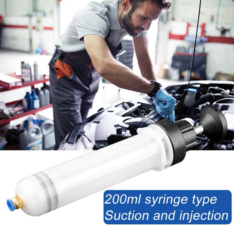 200cc Car Oil Fluid Extractor Filling Syringes Bottle Hand Pump Car Accessories