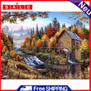 XiYuanShangMao 5D DIY Diamond Painting 30x40cm Full Circle Diamond Landscape Hol