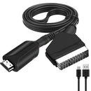 HDMI-compatible To Scart Converter Video Audio Adapters For HD TV Portable