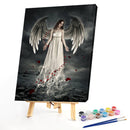 Angel Wings Oil Paint By Numbers Kits DIY Handpainted on Canvas Wall Art