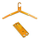 Aluminum Alloy Folding Coat Hanger Portable Clothes Drying Rack (Orange) Newly