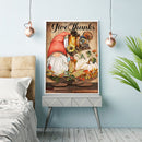 5D DIY Full Round Drill Diamond Painting Kit Thanksgiving Gnome Drawing Art