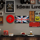 30x15cm Rectangular Keep Calm Carry On Metal Retro Tin Painting Garage Bar Decor