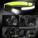 1pcs Wave Sensing COB Headlights Adjustable Headband Night Work Suitable Newly