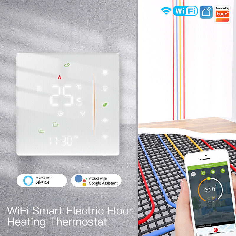 WiFi Smart Thermostat Electric Floor Heating Water Temperature Remote Control