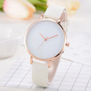 Women Color Change Quartz Watch Fashion Leather Strap Wristwatch(Sky Blue)-