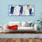 Feather Abstract 3 Panels Oil Paint By Numbers Kits Canvas Drawing DIY Coloring