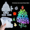 Epoxy Handmade Xmas Tree Christmas Mold Silicone  Mould Merry Christmas