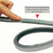 Self Adhesive Door Window Seal Brush Strip Sound Insulation Strip (Grey) Newly