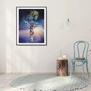 5D DIY Diamond Painting Jesus on Cross Full Round Drill Crafts Mosaic Rhine