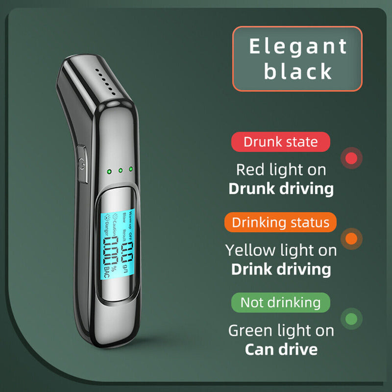 Rechargeable Breathalyzer Non-Contact Car Portable Professional Breath Tester