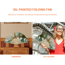 Seaside Lighthouse Oil Paint Folding Fan By Numbers DIY Painted Art Craft