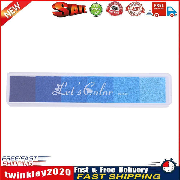 Gradient Colorful Inkpad Home Seal Ink Pad DIY Art Scrapbooking Decor(2) Newly