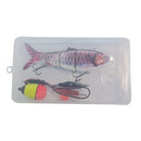 Robotic Fishing Lure Electric Wobbler 4-Segment Auto Swimbait USB (BL-2023)