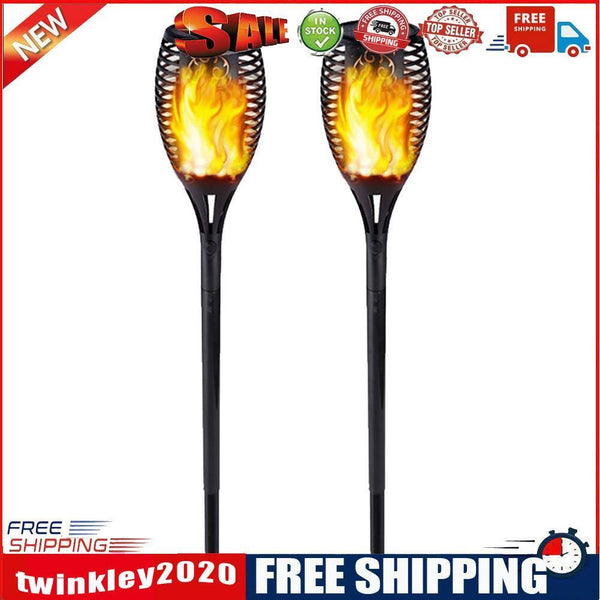 6pcsSolar Flame Light Waterproof LED Torch Lamp (2xPurple+2xBlue+2xWarm)