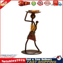 Creative Retro Metal Candle Holder Home Romantic Candlestick Ornaments (A) Newly