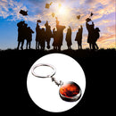 Solar System Metal Pendant Galaxy Earth Mars Glass Moon Keychain (Mars) Newly