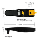 Tool LCD Display Depth Gauge Car Tread Pressure Gauge Digital Tire 2-in-1