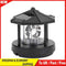Solar Powered Lighthouse Shape Light Plastic LED Rotating Landscape Beam Lamp