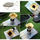 #A Stainless Steel Folding Coffee Filter Holder Storage Bag Outdoor Camping Tool