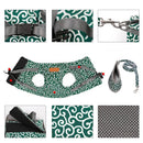 Japanese Style Pet Dog Harness Vest Outdoor Walking Leash Set (Green S) Newly
