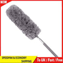 Adjustable Stretch Extend Microfiber Duster Dusting Brush Cleaning (Grey)