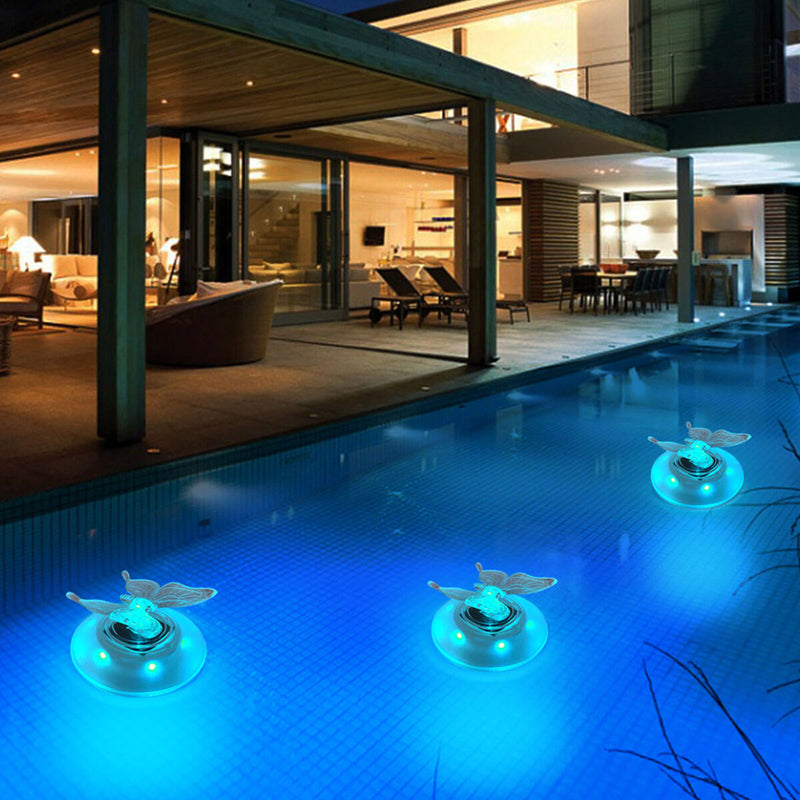 Waterproof Floating Light 7 Color-Changing Lamps for Pool Garden Fish Tank