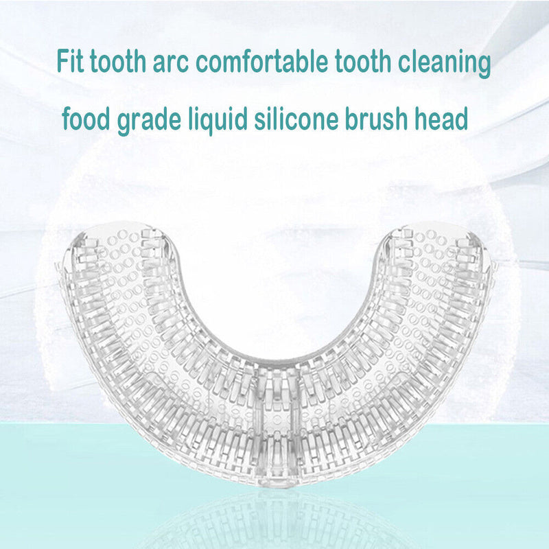 Silicone 360 Degrees Toothbrush Smart Ultrasonic Teeth Brush Replacement Heads